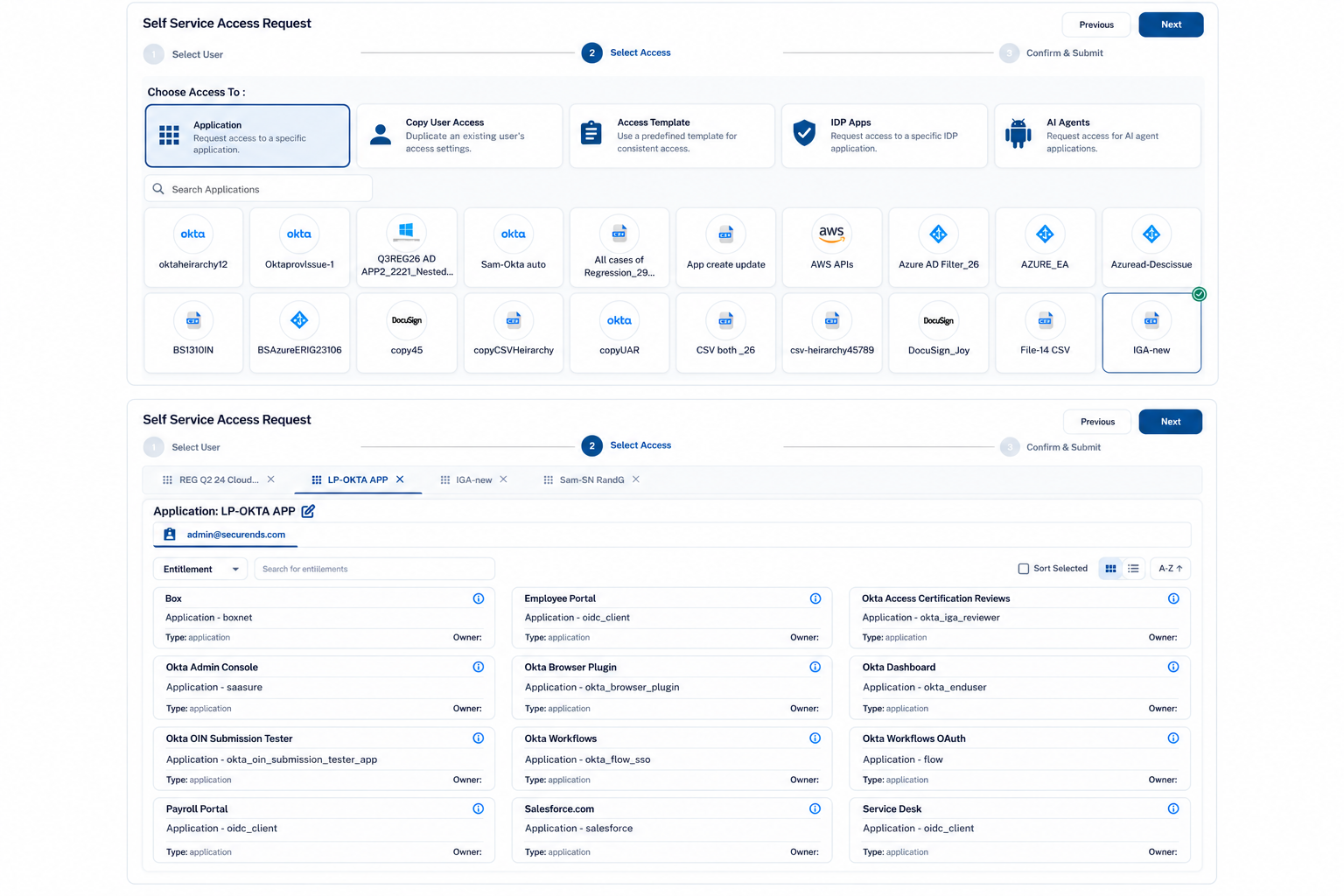 Application & Entitlement Catalog