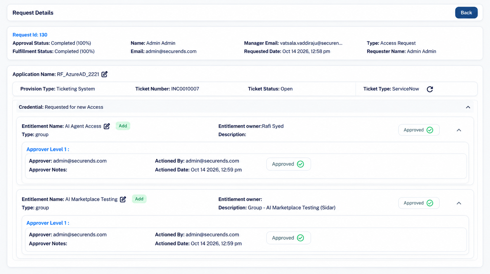 SecurEnds Access Template