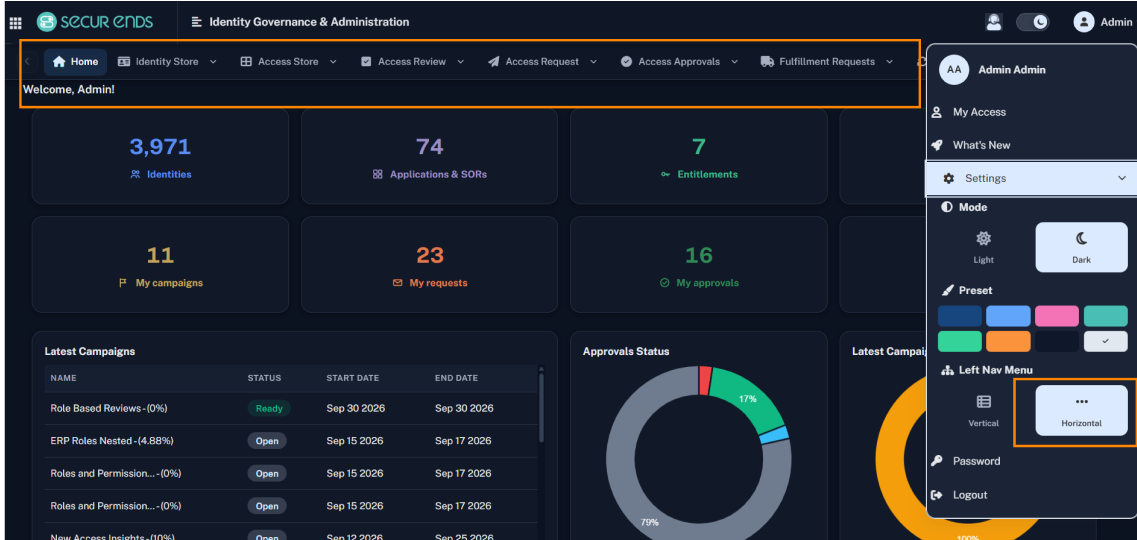 Enhanced Navigation / Theme Controls Screenshot