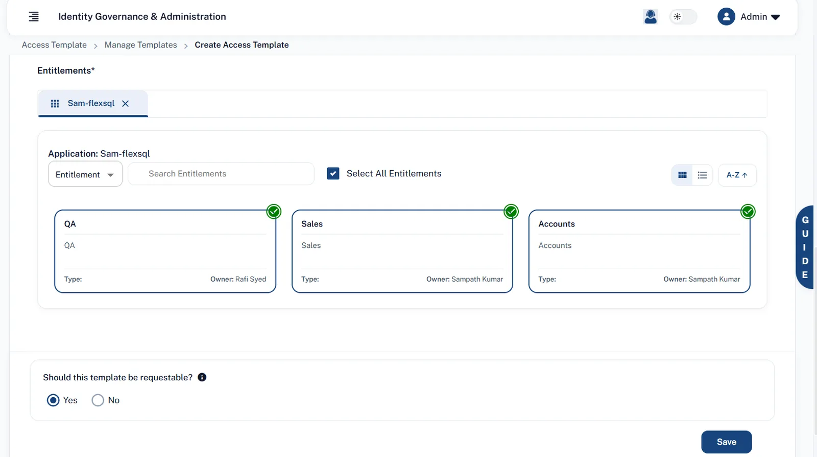 SecurEnds Q3 2026 – 2.4 Introduction of "Select All Entitlements" Option