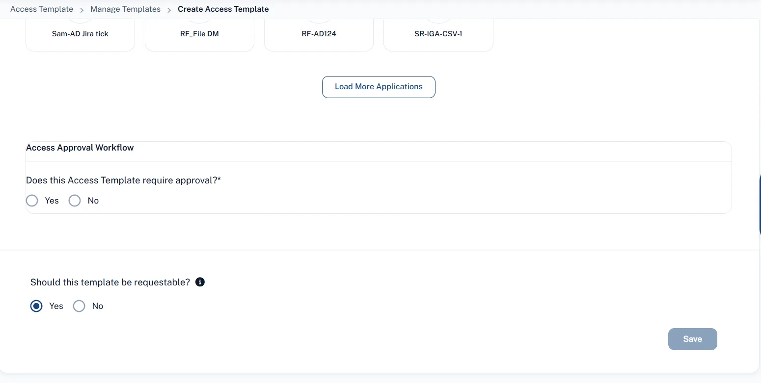 SecurEnds Q3 2026 – 3.3 Configurable "Requestable" Flag on Access Templates