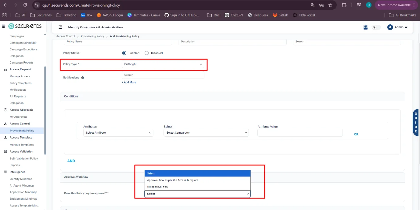 SecurEnds Q3 2026 – 3.4 Automated Approval Workflows for Birthright & Termination Policies