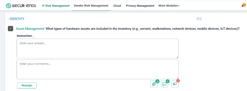 SecurEnds Q3 2026 – 7.1 In-Question Collaboration Chat