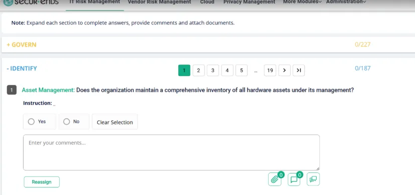 SecurEnds Q3 2026 – 7.2 Improved Assessment Navigation & Reassignment