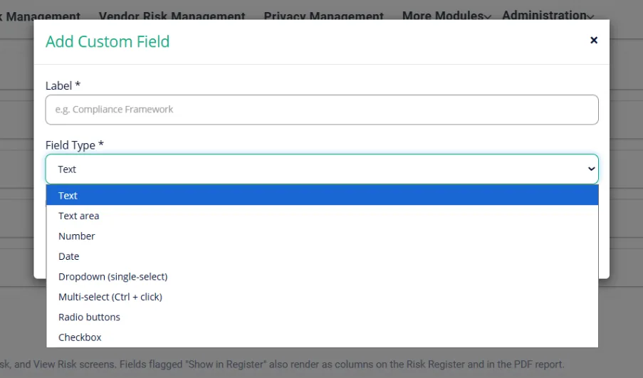 SecurEnds Q3 2026 – 7.6 Customizable Risk Register